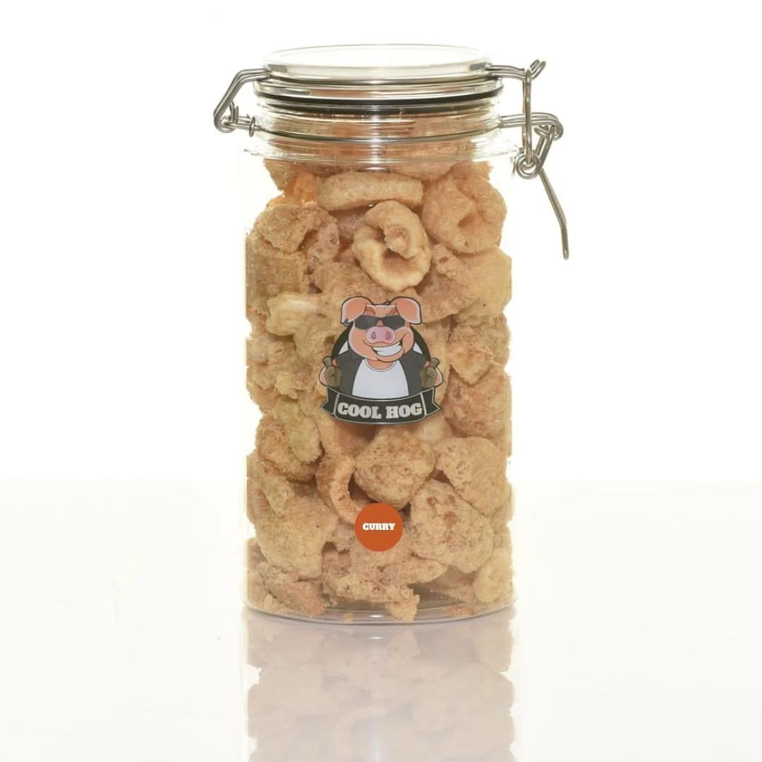 Curry Flavour Pork Scratching Jar - Image 2
